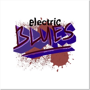 Electric blues Posters and Art